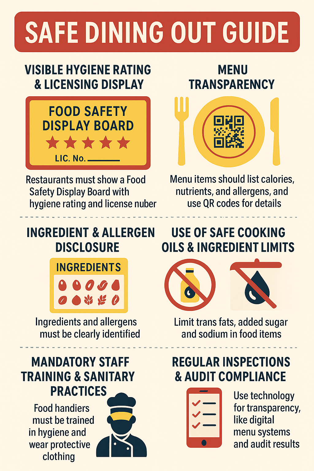 Safe Dining Out Guide - FSSAI Compliance Standards